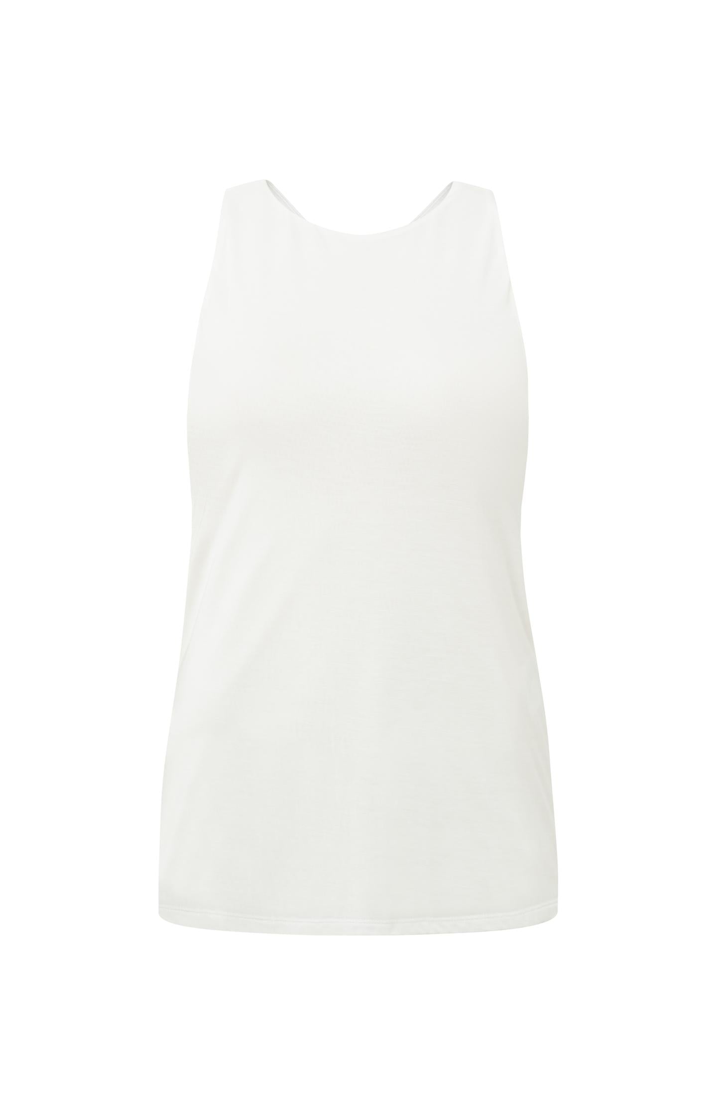 Singlet with round neck and crossed straps on back - Type: product