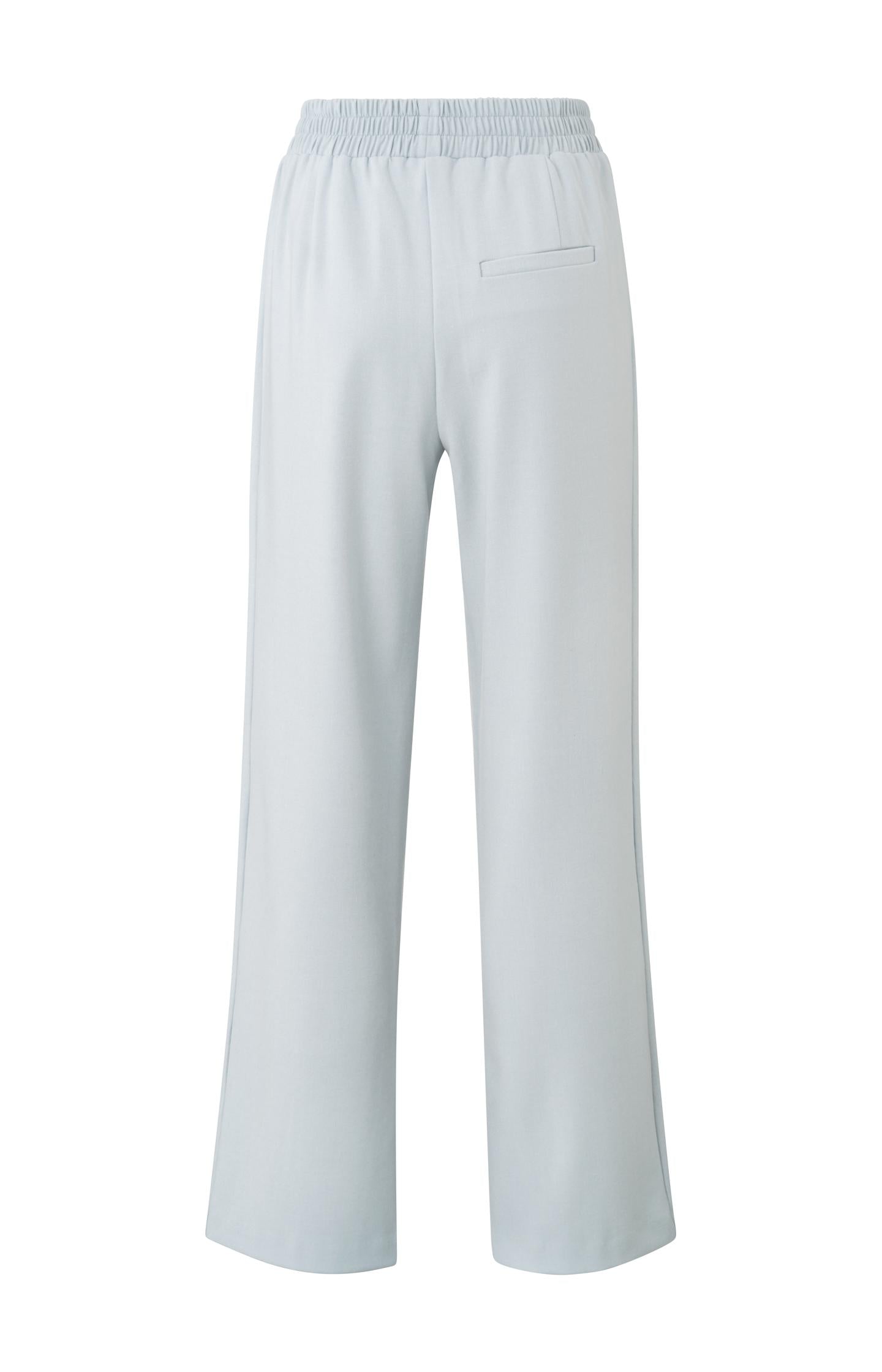 Soft wide leg trousers with elastic waist and seam detail