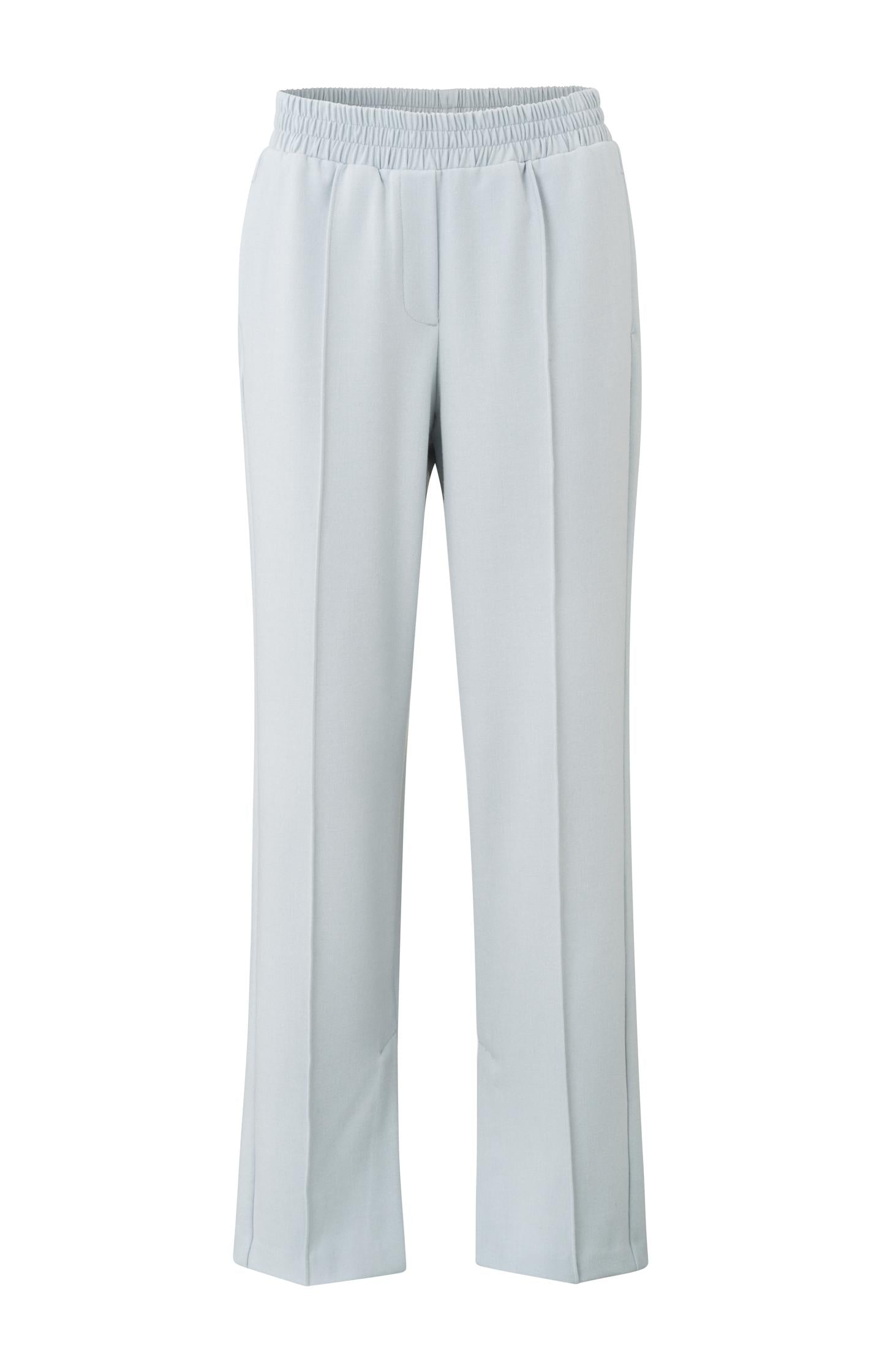 Soft wide leg trousers with elastic waist and seam detail - Type: product