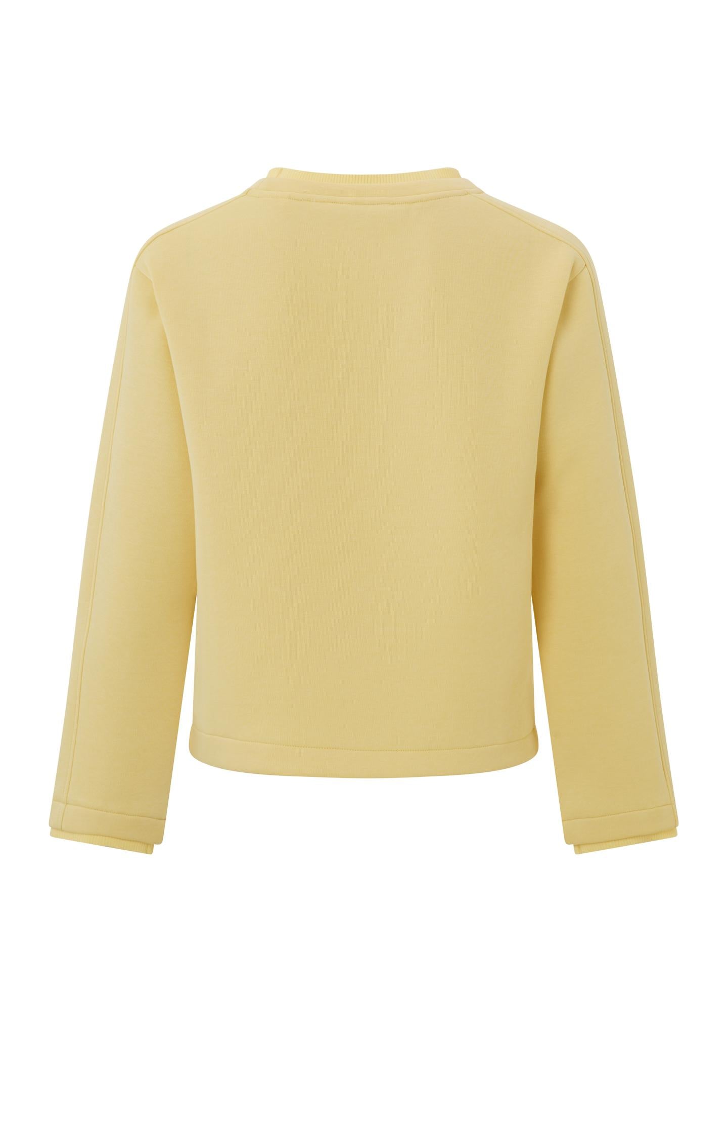 Sweatshirt with round neck, long sleeves and rib details