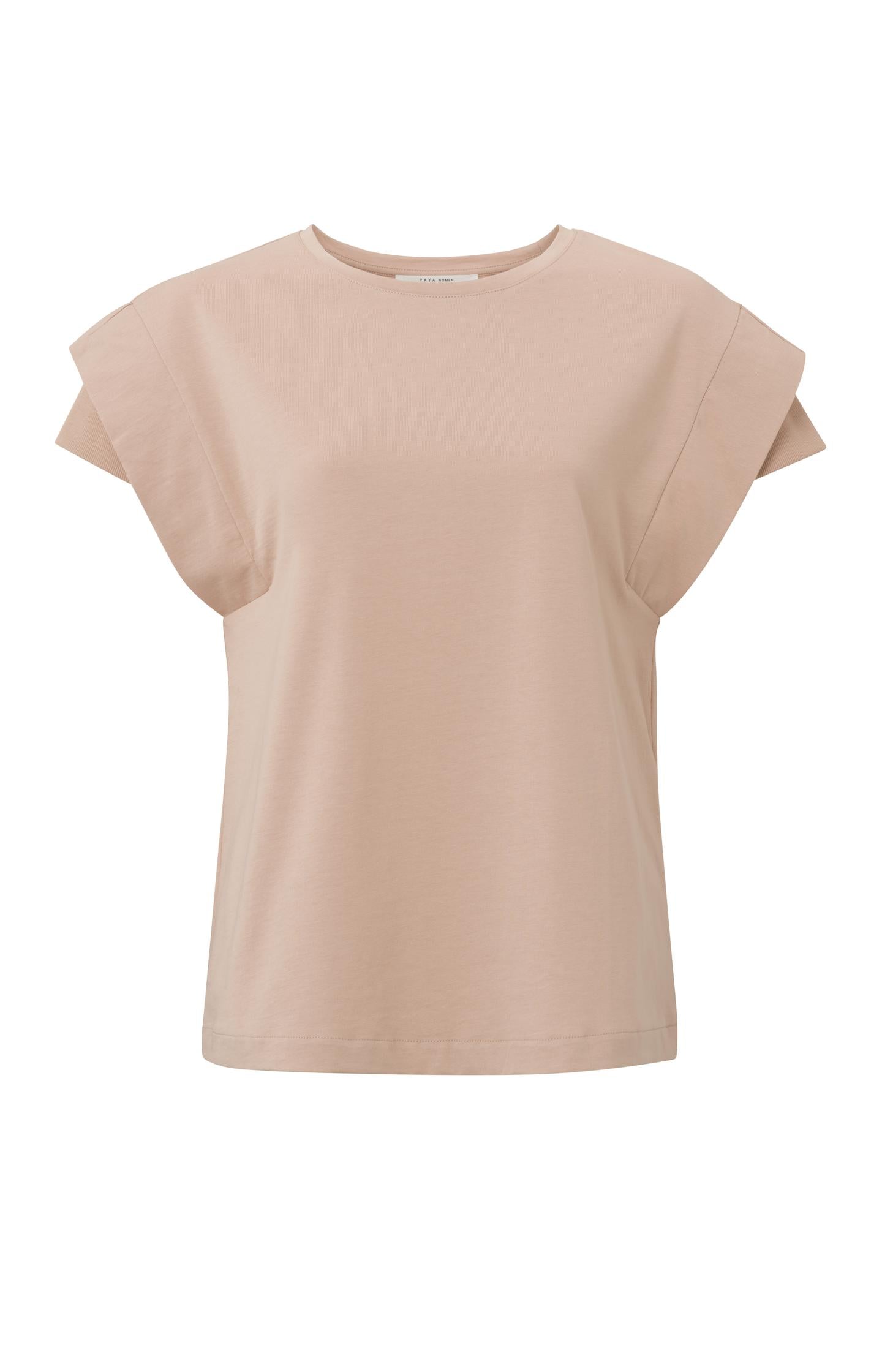Top with crewneck and double sleeve effect in regular fit - Type: product