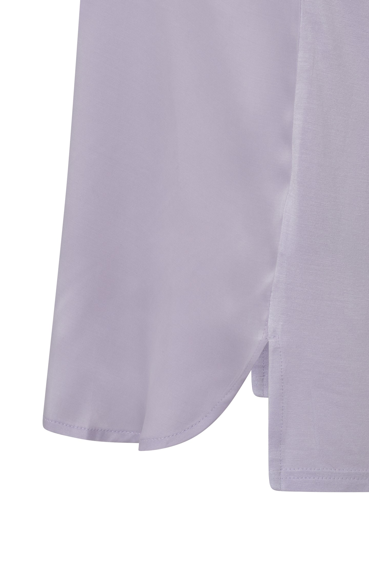 Top with round neck and cap sleeves without shoulder seams