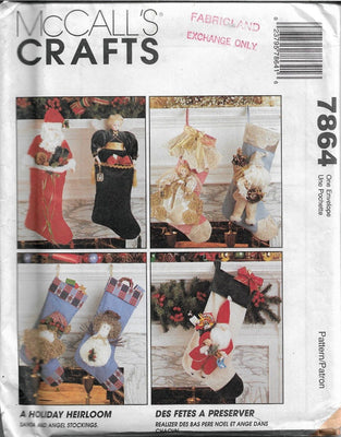 McCall's 8432 Christmas Crafts Decorations Vintage 1990's Sewing Patte