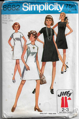 Simplicity Pattern No. 8255 60's Vintage Sewing Pattern: 60s