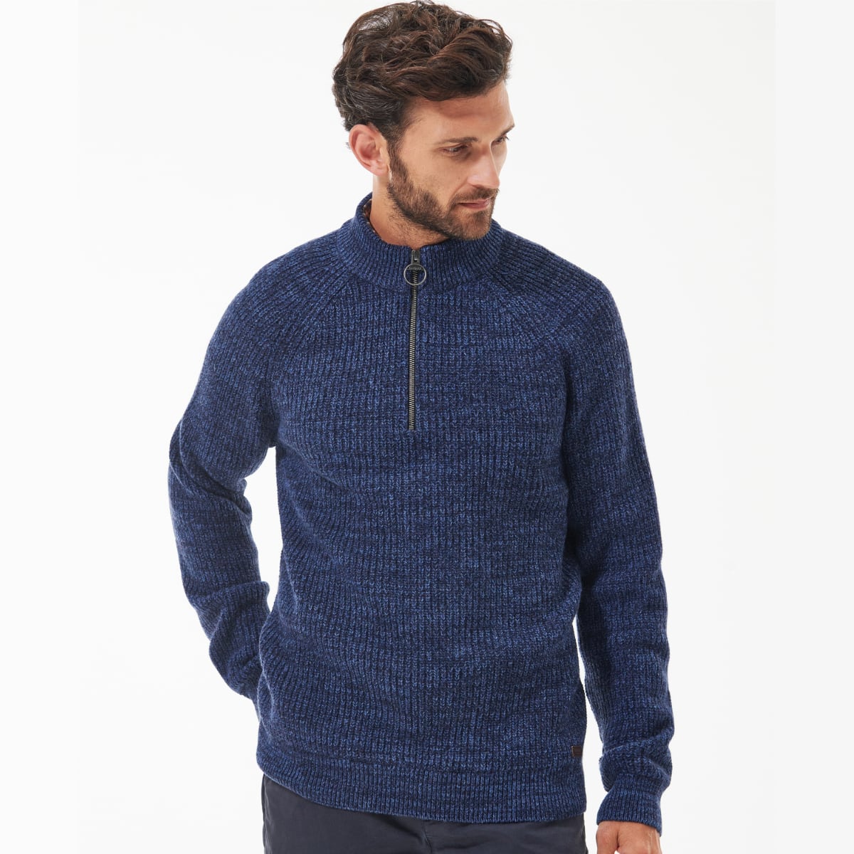 Barbour Horseford Crew Neck Sweater - Stone — Vaughan Davies