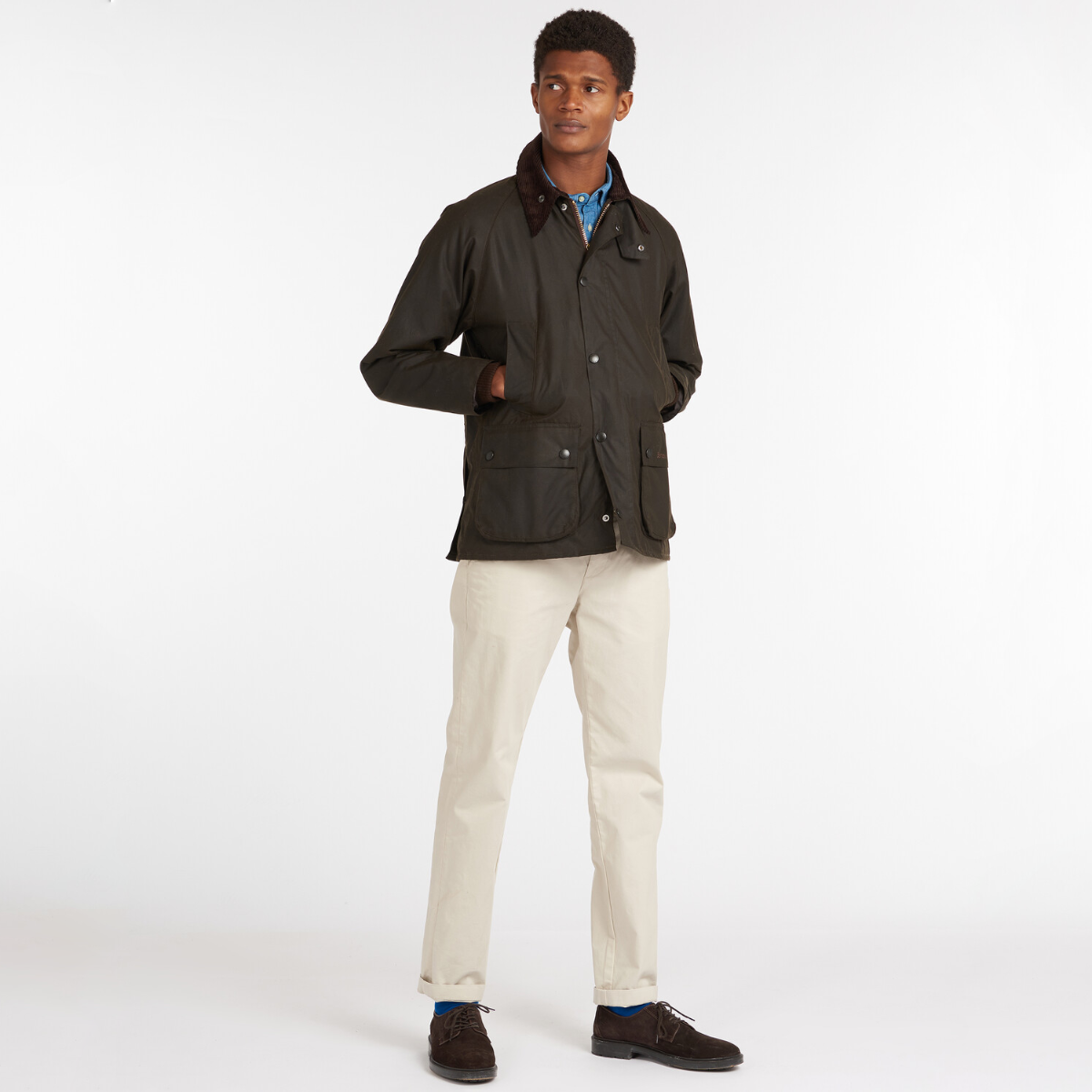 Barbour Classic Bedale Men's Waxed Jacket | Olive – Allweathers