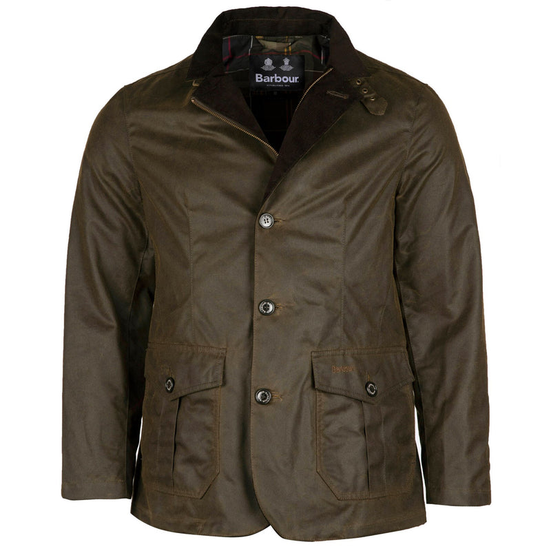 Barbour Lutz Men's Waxed Jacket | Olive – Allweathers