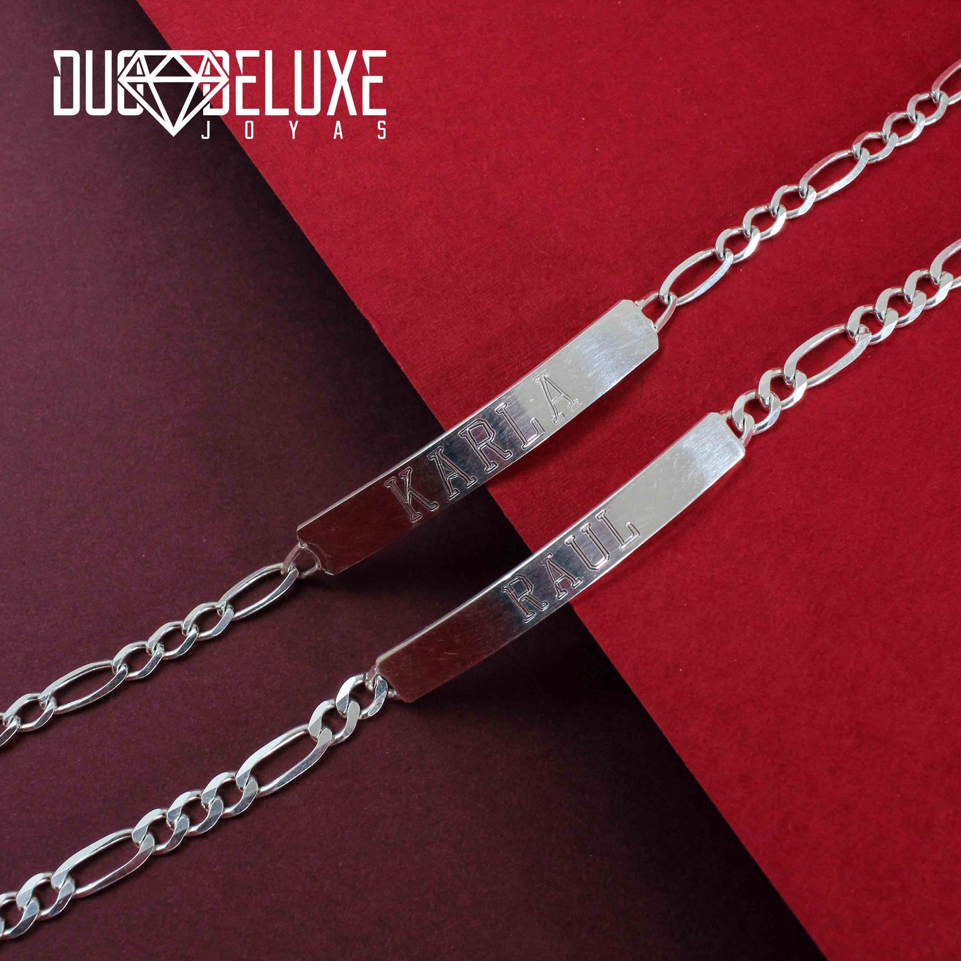 Duo De Esclavas Tejido Cartier Para Parejas Ley .925 DUO DELUXE JOYAS