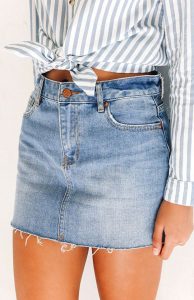 cotton Denim Skirt