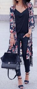 Floral Silk Kimono