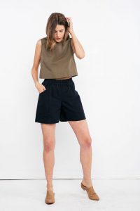 Cotton Canvas Shorts