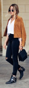 Cropped Suede Jacket