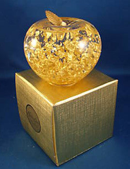 Blown Glass Golden Apple Award Culinary Apple