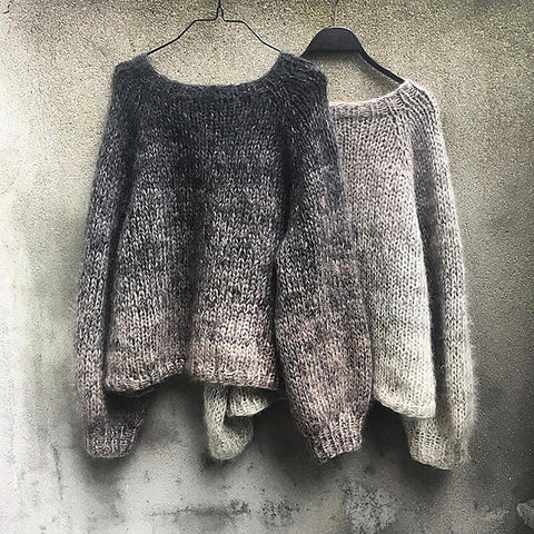 Knitting pattern for the Color Rain Sweater by Pernille Larsen 