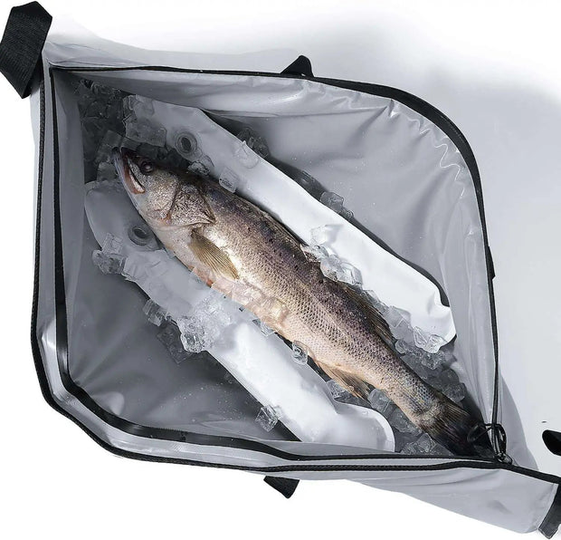 Buffalo Gear Insulated Fish Cooler Bag 60x24 Inch,Leakproof Fish Kill Bag,Large  Portable Waterproof Fish Bag White,Keep Ice-cold More Than 24 Hours (White)  : : Sports & Outdoors