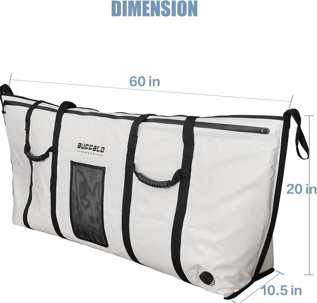 Waterproof Fishing Pole Bag Holds 5 Poles - Buffalo Gear