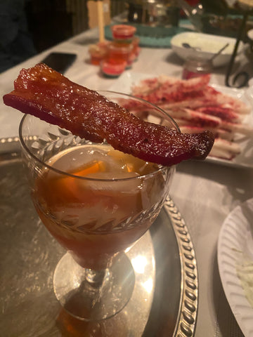 bourbon and bacon cocktail