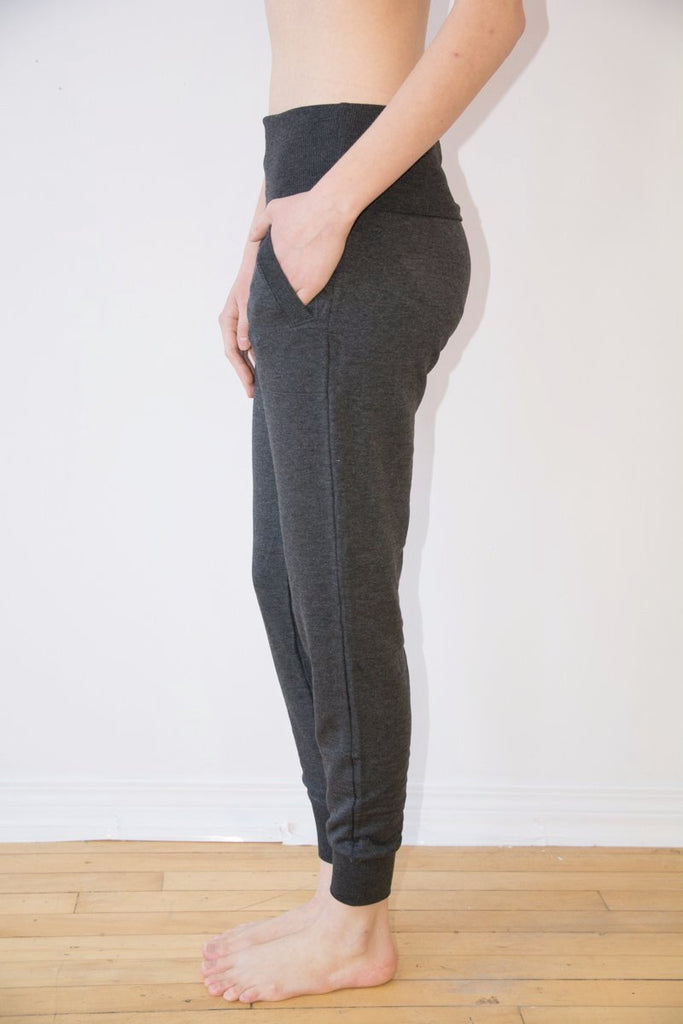 beyond yoga cozy fleece foldover long sweatpant