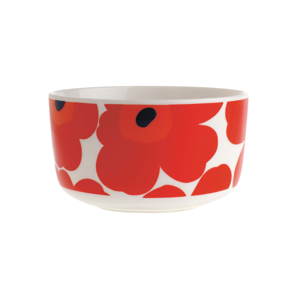 Marimekko Unikko Soup / Cereal Bowl, white/red – Touch of Finland