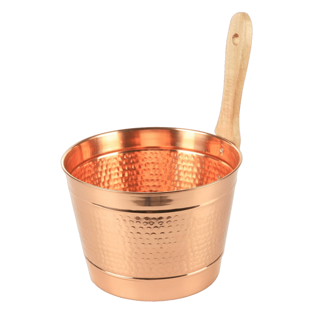 Finnish Sauna Buckets and Ladles Wooden, Copper & Metal Accessories