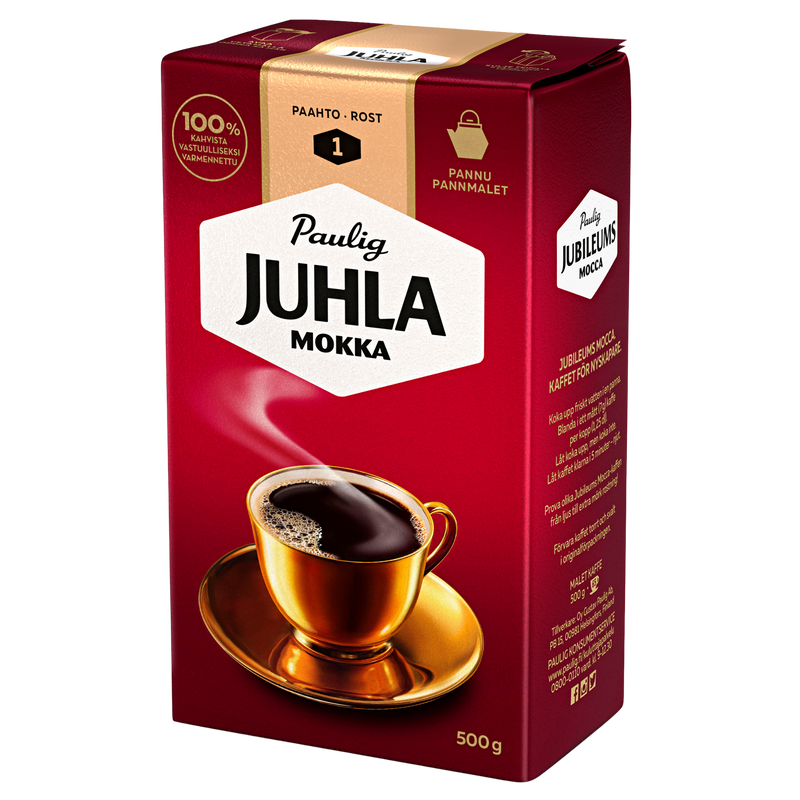 Paulig Juhla Mokka Coffee Light Roast (500g) – Touch of Finland