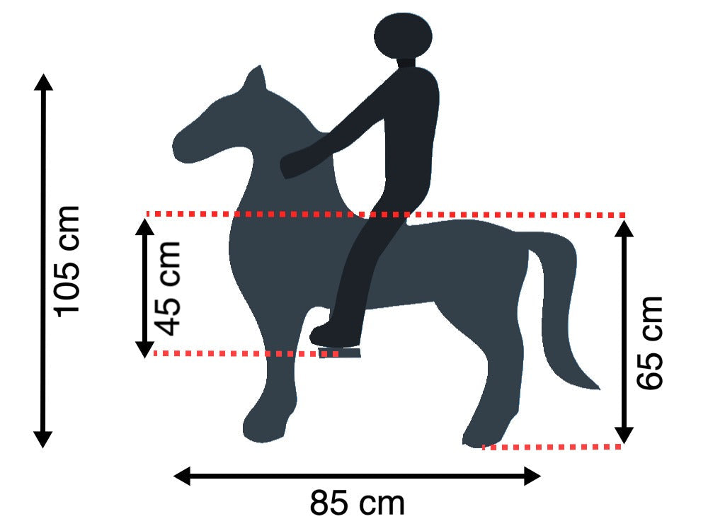 Paard Pet-ride (maat S of M) –