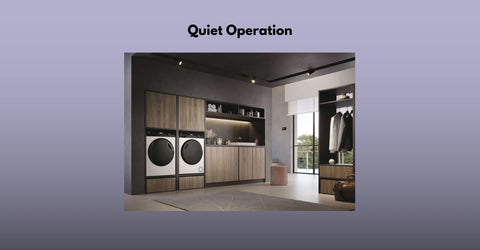 Quiet Operation of heat pump dryer