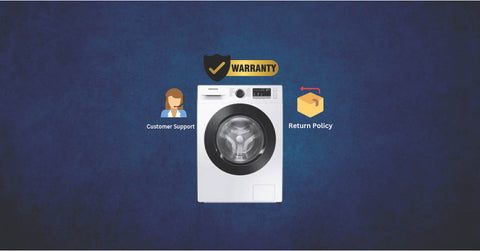 Factory second Samsung washing machine with warranty and customer support