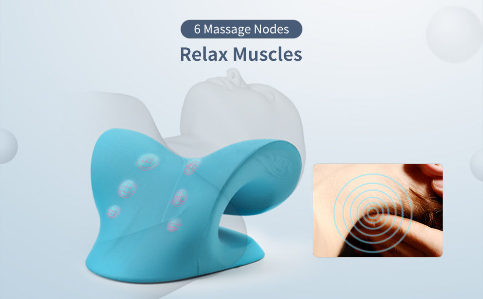 REST CLOUD P▪︎Neck & Shoulder Relaxer Cervical Traction Device TMJ▫Pain  Relief