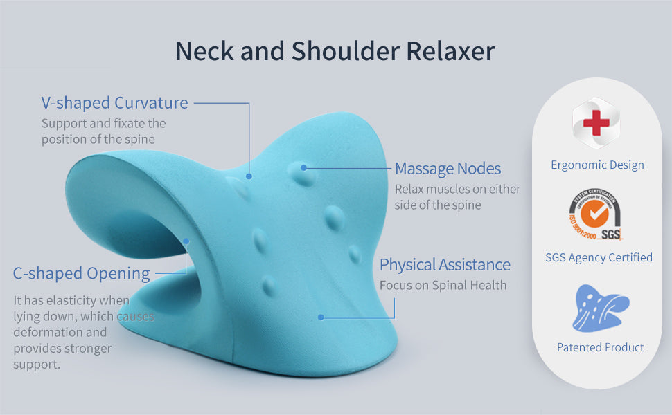 Restcloud Neck Stretcher, Neck and Shoulder Relaxer, Cervical Traction –  RestCloud