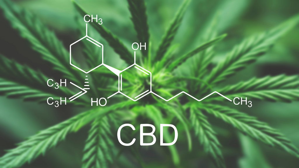 Chemical Structure of Cannabidiol (CBD)