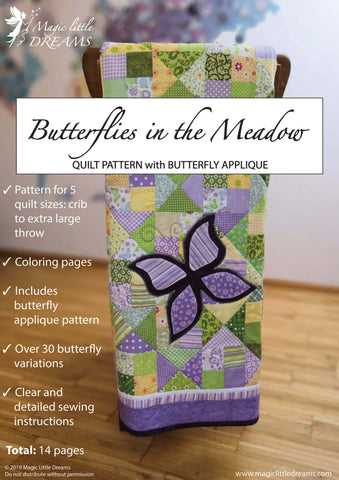 "Butterflies in the Meadow" quilt pattern