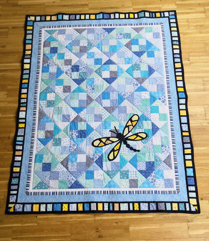 "Dragonfly in the Sky" quilt