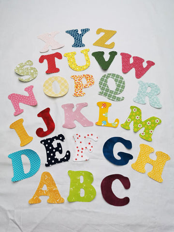 Letter applique outlines