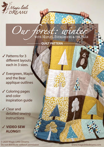 "Our Forest Winter" quilt pattern