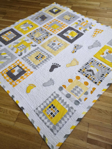 "Small Steps" baby quilt