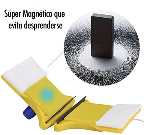 Limpiador de cristales magnético de doble cara - Más Hogar Tendencias