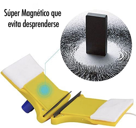 Limpia Ventanas Magnético De Doble Cara, con imán - Limpiador Cristales  Magnetico Potente Cuerda de Seguridad : : Hogar y cocina