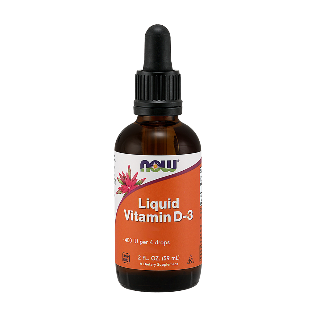 NOW Foods Vitamin D3 drops (59 ml.) front