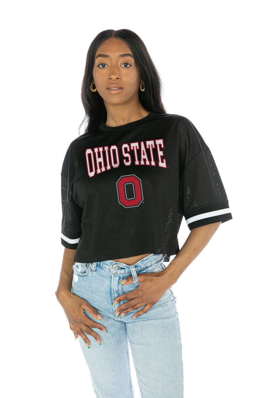 OHIO STATE BUCKEYES ROOKIE MOVE ICONIC OVERSIZED FASHION JERSEY in