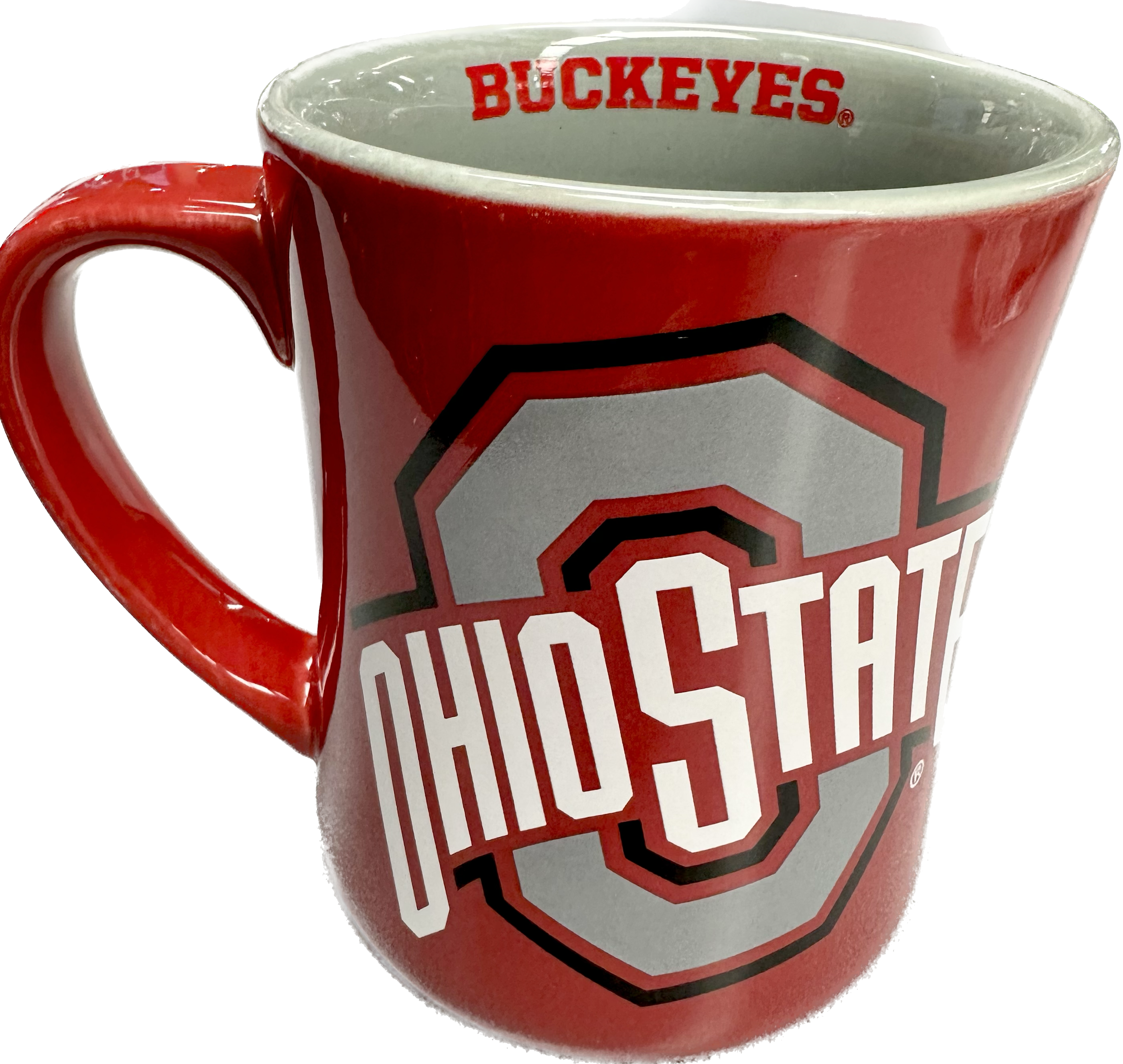 Ohio State Buckeyes 16oz. Soft Touch Ceramic Mug with Lid Two-Piece Set