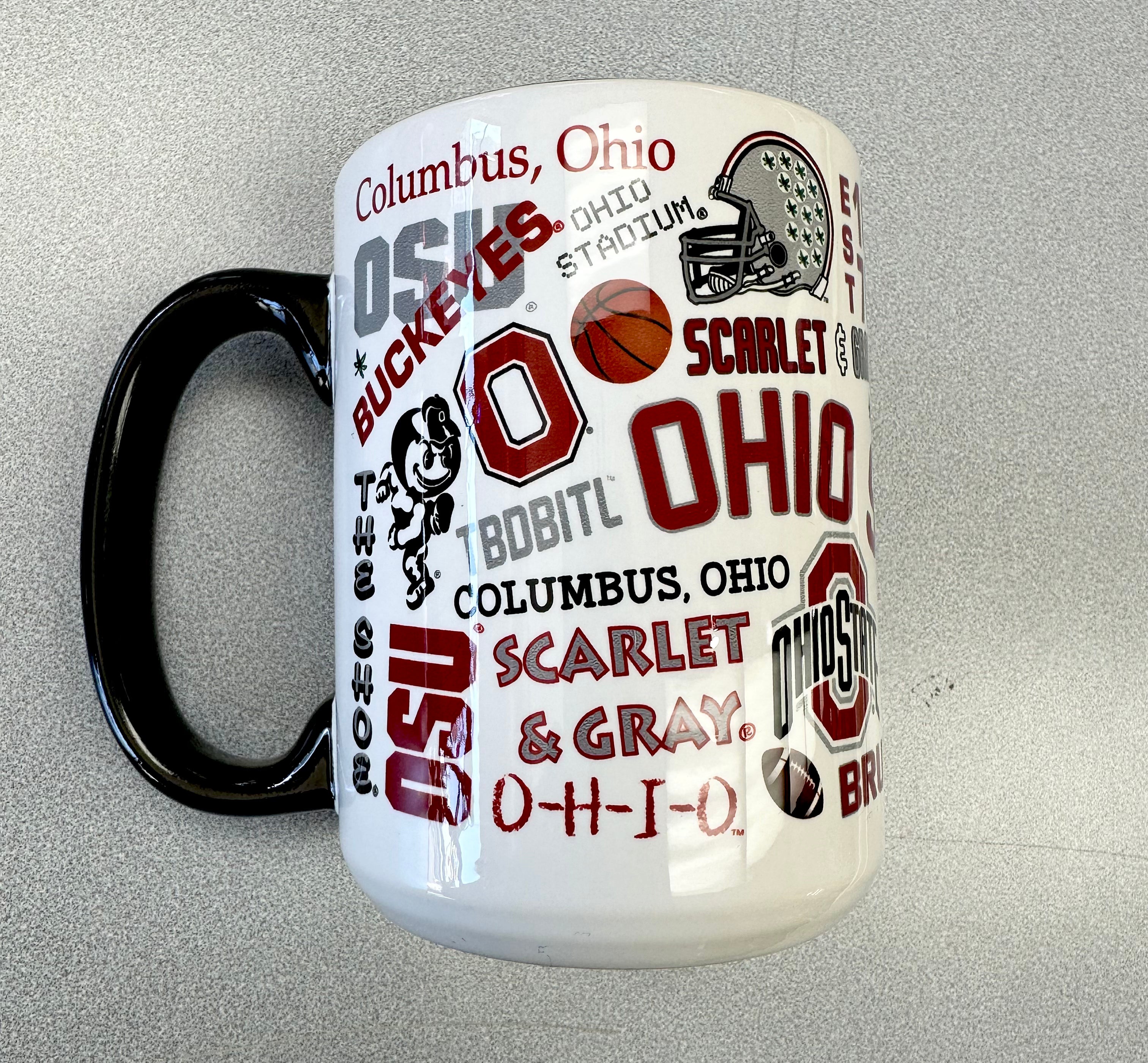  RFSJ Ohio State Buckeyes 18oz Ceramic Welcome Mug : Sports &  Outdoors