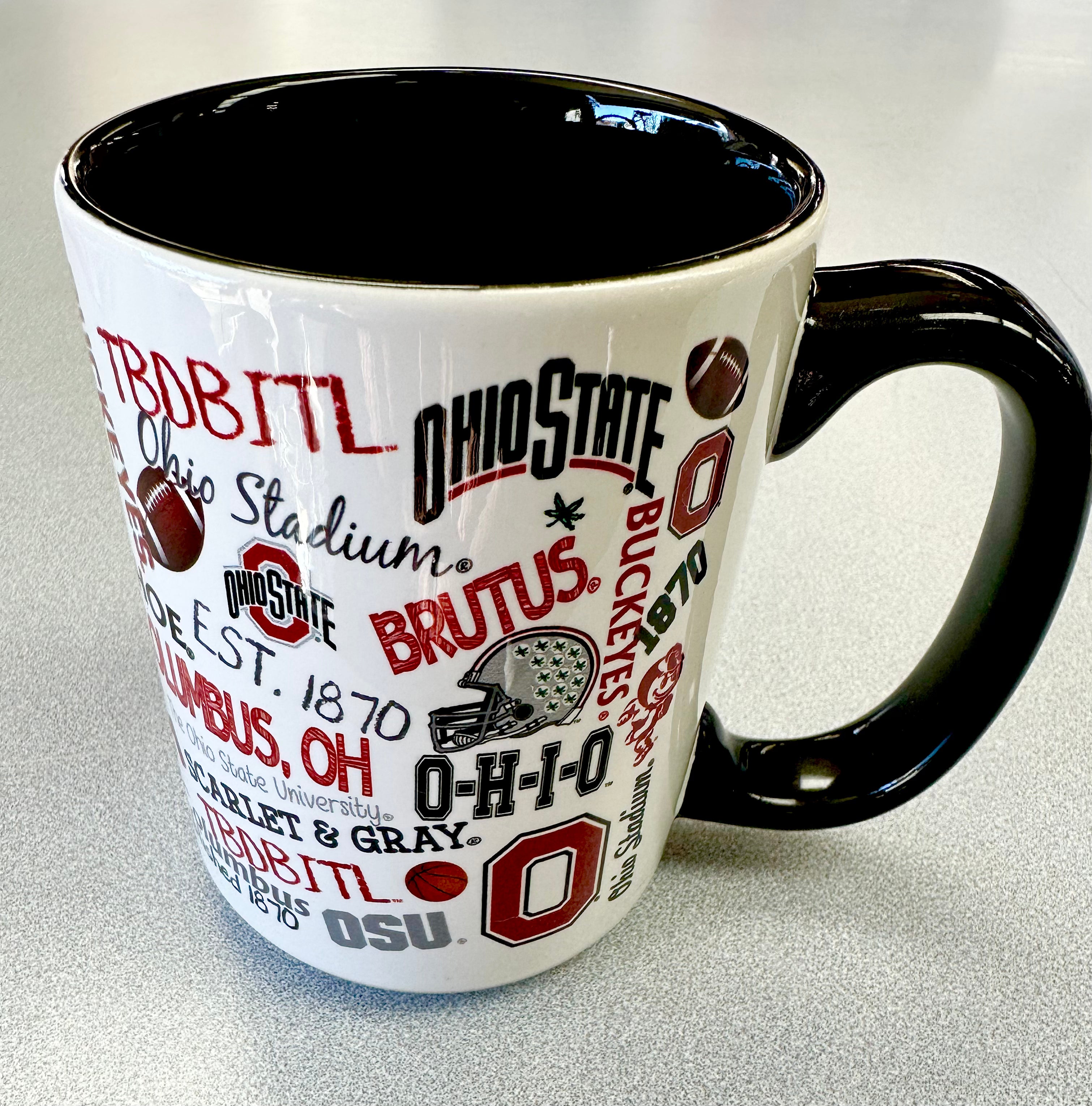 Ohio State 16oz. Soft Touch Ceramic Travel Mug - Primary Logo