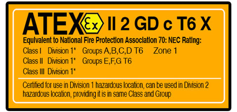 ATEX certified vacuum system