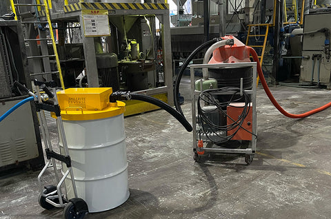 Industrial wet and dry vacuums