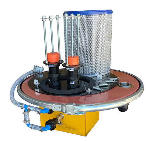 Drum Lid Vacuum for high powered wet and dry spill recovery