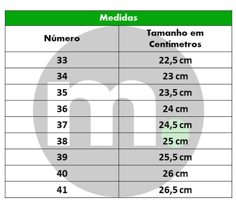 Tabela de Medidas Magazzil