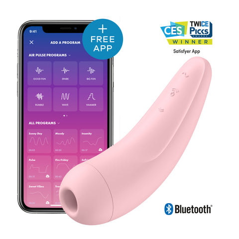 Succionador y vibrador de clítoris Satisfyer Curvy 2 +  con App para control a distancia