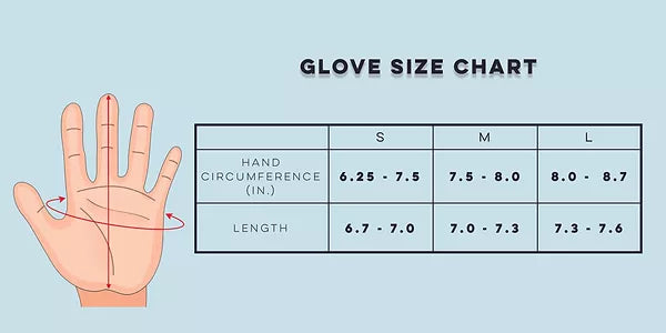 Glove size chart