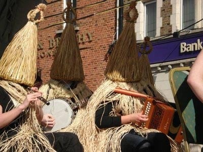 Irish Musicians Dressed for the Wren